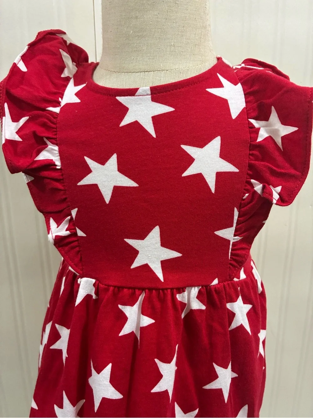Carter's Red Shorts and Navy/White Striped Star Tank Set